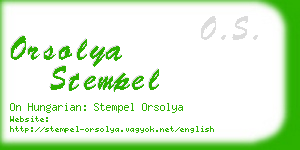 orsolya stempel business card
